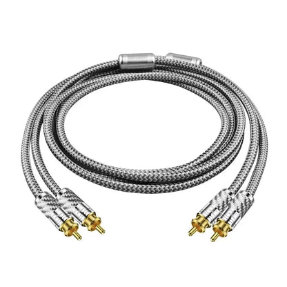 YYAUDIO HIFI Stereo Pair RCA Cable High-performance Premium Hi-Fi Audio 2rca to 2rca Interconnect Cable