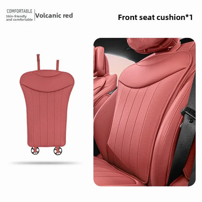 Luxury Sedan SUV Universal Nappa Leather Car Seat Cover Comfortable Memory Foam Perforated Leather Cushion Car Seat Protection