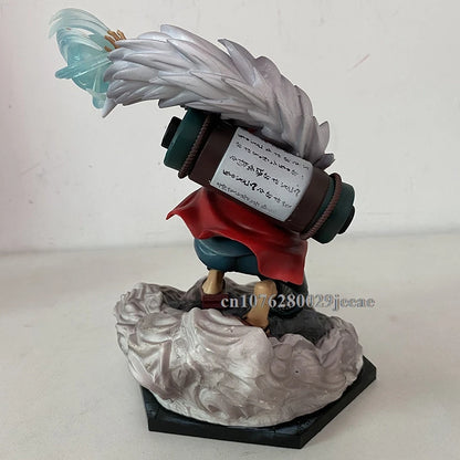 GK Naruto Jiraiya Action Figure Anime Shippuden Ninja Hama Sennin Statue With Shima Fukasaku Frog Toy Model Toy Collectible Gift