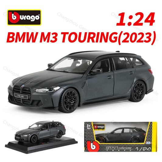 Bburago 1:24 BMW M3 Touring（2023） Static Die Cast Vehicles Collectible Model Car Toys