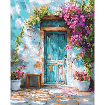 GATYZTORY Acrylic Paint By Numbers For Adults City Landscape HandPainted Painting By Numbers Unique Gift Home Decor