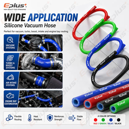 1 Meter Universal 4 Layers Silicone Tubing Flexible Hose Multi-Purpose Repair Water Air Line Red Blue Green Black