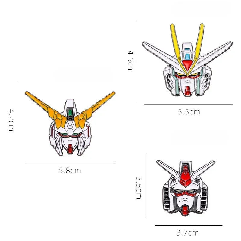 NEW Mobile Suit Gundam Unicorn Enamel Pins Gundam RX-78 Metal Brooch Badge Fashion Jewellery Backpack Accessory Gifts
