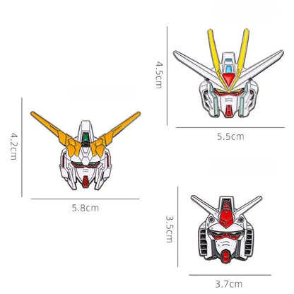 NEW Mobile Suit Gundam Unicorn Enamel Pins Gundam RX-78 Metal Brooch Badge Fashion Jewellery Backpack Accessory Gifts