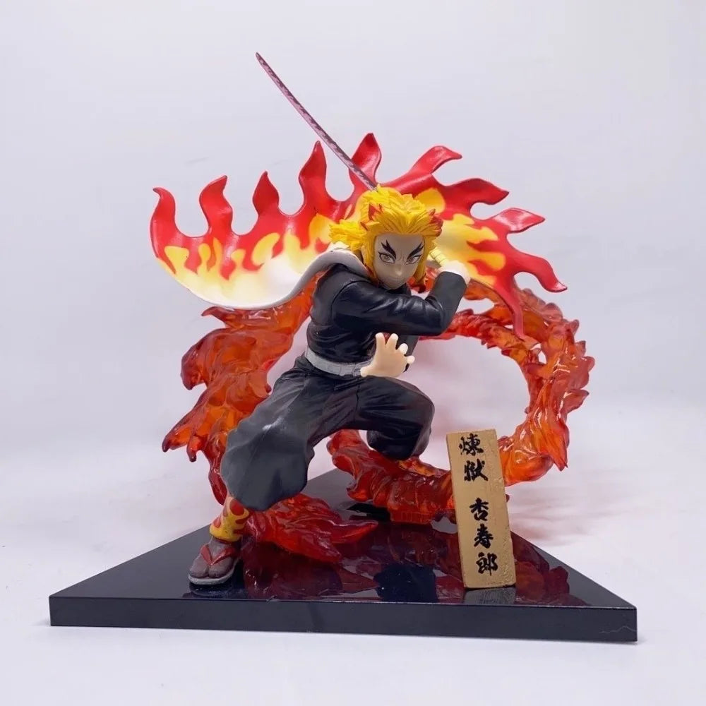 Anime Demon Slayer Figure Rengoku Kyoujurou Kamado Tanjiro Action Figures Pvc Statue Desktop Collection Model Toys Gifts