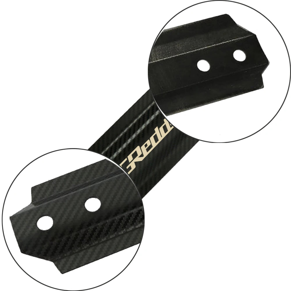 JDM New Greddy Style Racing Carbon Fiber Aluminum Car Battery Tie Down Mount Bracket Brace Bar For Universal Auto Car Accessorie
