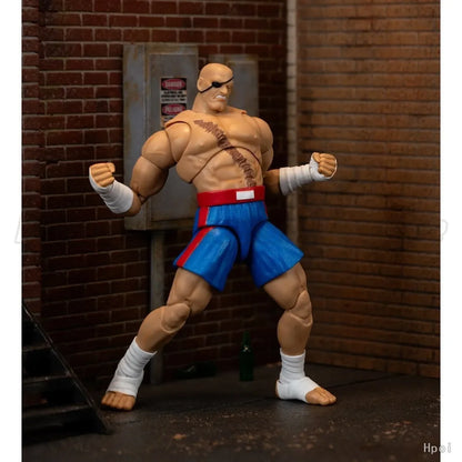 【MT】Original Jada Toys Ultra Street Fighter II The Final Challengers Sagat Deluxe Edition 1/12 Action Figure Toys Gift