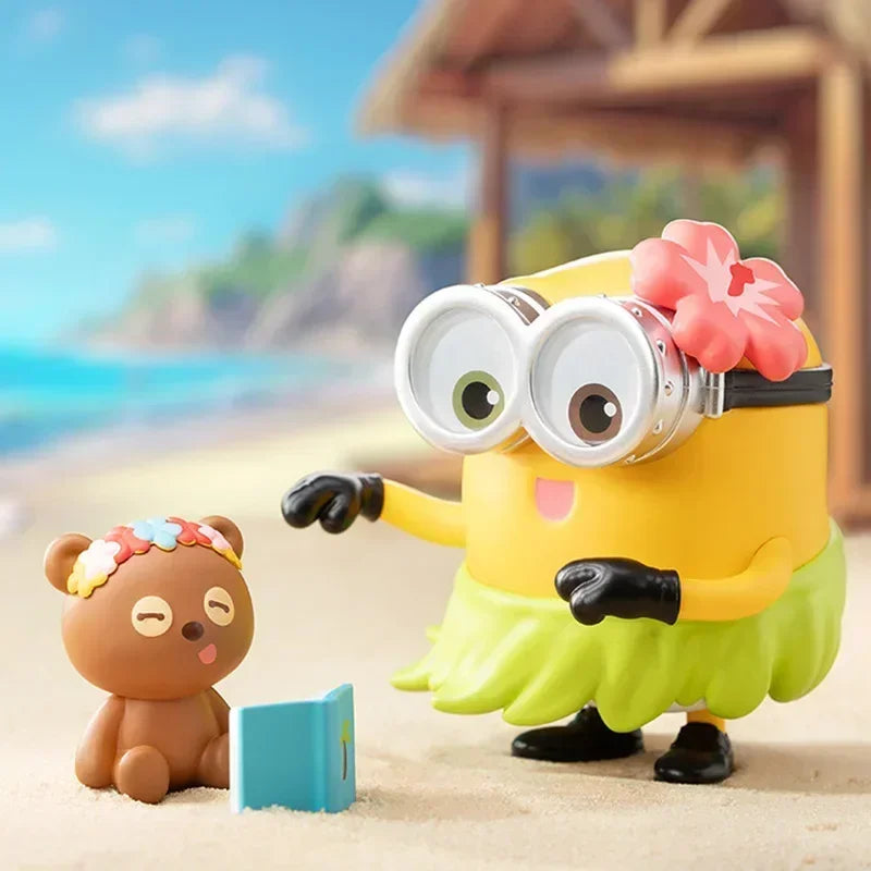 POP MART Minions Bedtime Stories by Bob and Tim Series Blind Box Toys Anime Action Figure Surprise Genuine Original Mystery Box