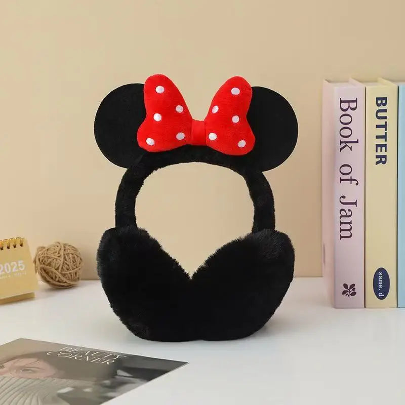 Mouse Animation Peripheral Cartoon Bow Shape Autumn and Winter Warm Plush Cold-proof Anti-freezing Thickened Ear Warm Ear Bag