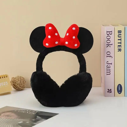 Mouse Animation Peripheral Cartoon Bow Shape Autumn and Winter Warm Plush Cold-proof Anti-freezing Thickened Ear Warm Ear Bag
