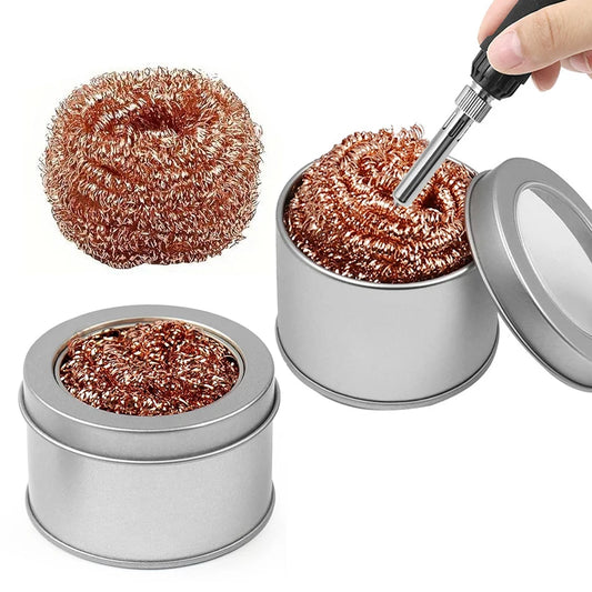 Soldering Iron Tip Cleaner Rapidly Remove Tin Balls Desoldering Cleaning Ball Metal Welding Iron Mesh Filter Tin Remover Ball