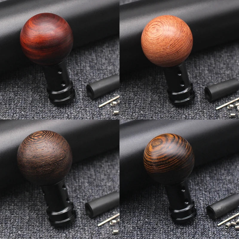 Car solid wood shift knob, manual gearshift lever knob, rosewood shift knob, 5/6-speed wooden knob, universal car handle