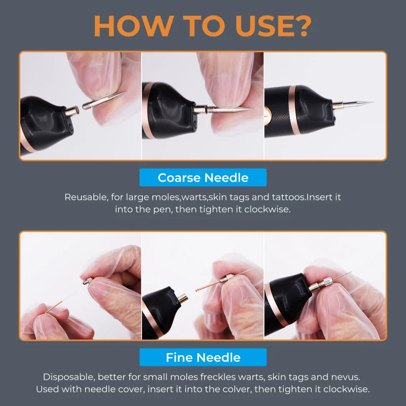 Face Beauty Tools Portable 15-Level Painless Plasma Pen for Skin Wart Mole Removal Electrocautery Device Face Skin Eraser Tools