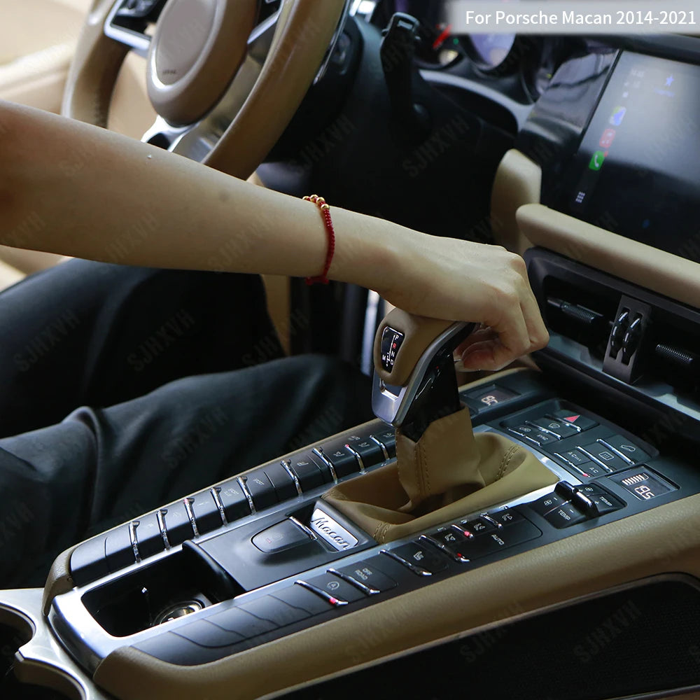 For 14-20 Models of Porsche Macan Car Interior Modification and Upgrade, Transmission Button Handle Lever Car Accessories