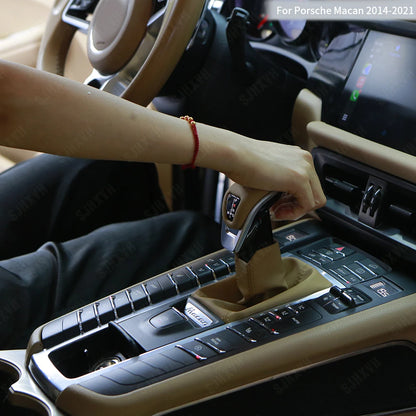 For 14-20 Models of Porsche Macan Car Interior Modification and Upgrade, Transmission Button Handle Lever Car Accessories