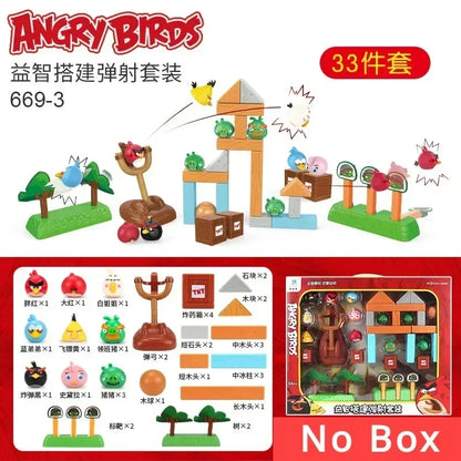 Angry Bird Action Figure Battle Red Black Chuck Bomb Matilda Terence Birds Fighting Blocks Slingshot Construction Kids Game Toy
