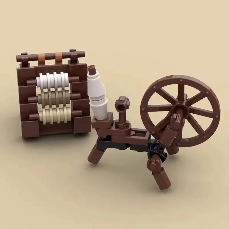MOC Notice Board Building Blocks Bee Farm Fountain Bonfire Stove Medieval Town Street View Water Wall Bridge Road Sign Brick Toy