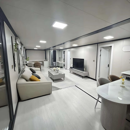 Expandable Container House Complete Prefab Modular Tiny Home Waterproof With Kitchen Bathroom Ready To Live Portable Villa