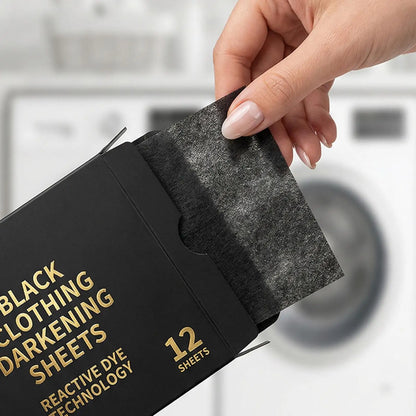 Washing Machine Black Dye Long Lasting Intense Garment Clothing Care Washing Machine Fabric Color Booster for Collar Cuffs Jeans