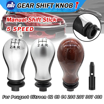 High-quality Gear Shift Knob Lever Shifter Head Replacement Fits For Citroen C5 2001-2008 Xsara Picasso 1999-2008  Interior