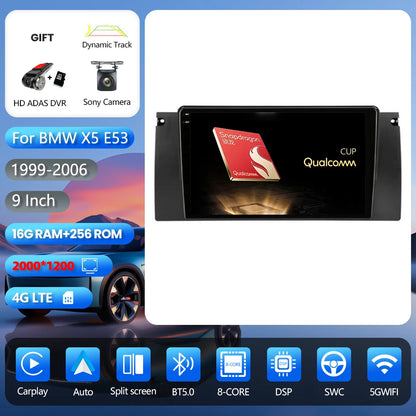 Android 16 Carplay Auto 2K Screen Car Radio Multimedia Player For BMW M5 E39 1995-2006 E53 X5 M5 2din Autoradio Stereo Head Unit