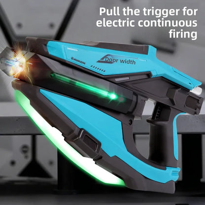 Tomahawk Electric Water Gun with Automatic Continuous Firing Linkage and Chambered Water Gun