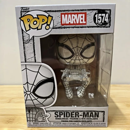 Funko POP Marvel Hand-Drawn Sketch Version Scarlet Witch Iron Man Spider-Man Wolverine Figure Collectible Ornament Toy Gift