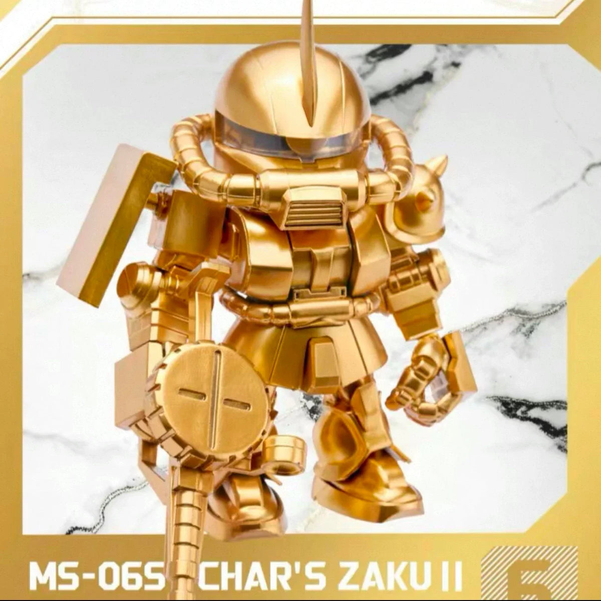 2026 Qmsv Mini Gold Team Gundam Blind Box Q Version Figure Golden Coating Hidden Style Desktop Decor Toy Gift For Gundam Fans