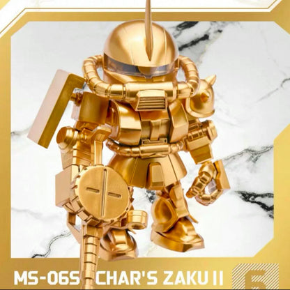 2026 Qmsv Mini Gold Team Gundam Blind Box Q Version Figure Golden Coating Hidden Style Desktop Decor Toy Gift For Gundam Fans