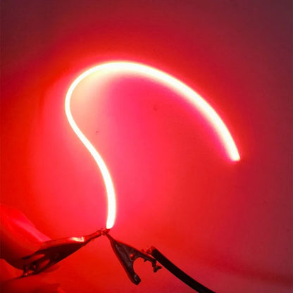 3V LED Same End Filament Flexible Ultra Slim Spiral Bulb Retro Edison Bulb Lamp Parts Diode Lighting Strip Decoration 5PCS/Pack