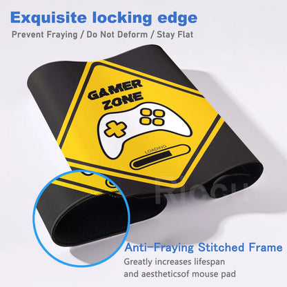 Retro Game Controller Mouse Pad Large Gamer Mat HD Anti-Slip Rubber XXL Desk Mat Office Computer Lock Edge Mousepad Gaming Rug