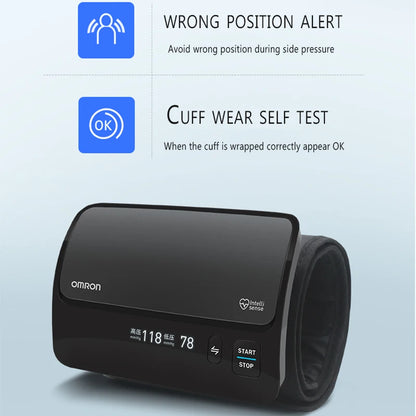 Omron Electronic Blood Pressure Monitor Sphygmomanometer J761 Upper Arm Digital BP Monitor with Bluetooth Originating from Japan