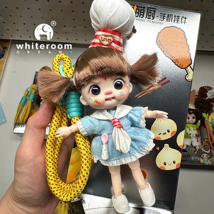 bjd doll Dolls for girls Labbu doll pocket mini blyth girl Doll Barbi cry Baby Rainbow Ball jointed doll Mobile phone Decoration