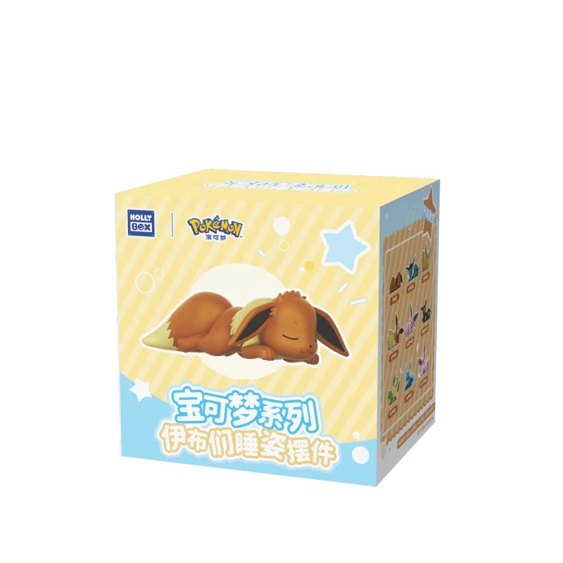 Genuine Pokemon Eevee Blind Box Umbreon Vaporeon Glaceon Flareon Espeon Anime Action Figures PVC Model Toys Christmas Gifts