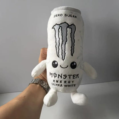 White Energy Drink Can Shaped Ornament Simulation Zero Sugar White Monster Energy Drink Figure Fans Desktop Home Decoration