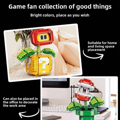 Lega Flowers Anime Model Building Blocks Toy 2026 New Chomper Flame Flower Bomber star Building blocks Model Children Gifts