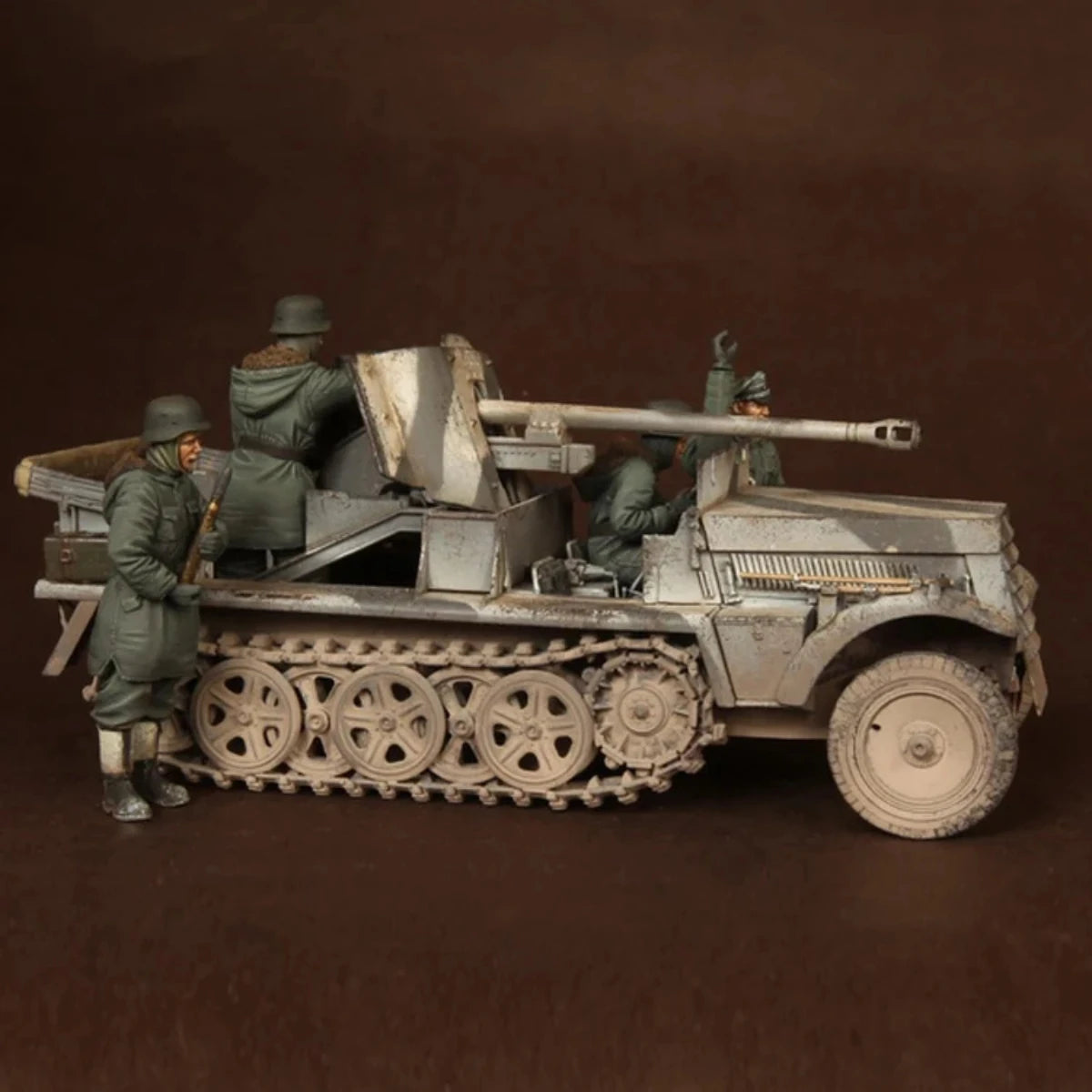 1/35 resin soldier model GK - Military theme (5 figures without tank) unassembled and unpainted DIY kit - 984R