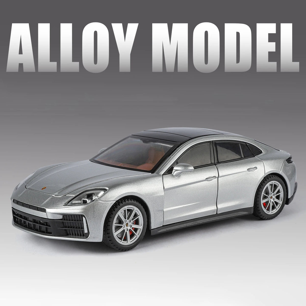 1:24 Porsche Panamera 2025 Coupe Alloy Sports Car Model Diecast Metal Vehicle Car Model Sound and Light Simulation Kids Toy Gift