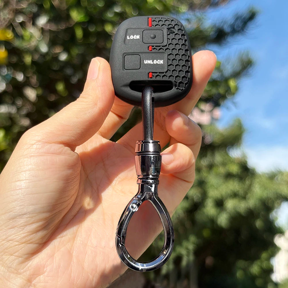 Keychain Fob Case For Toyota Avensis T25 Yaris Previa Camry 30 Corolla 9 Land Cruiser For Lexus RX300 Is200 Tlc100 Cover Caps