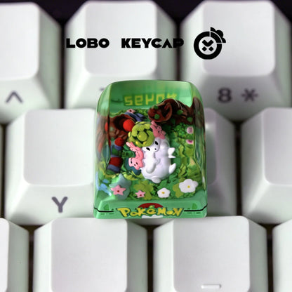 Pokemon Keycap Cute Cartoon Cross Axis Esc Mechanical Keyboard Personalized Keycap Game Fan Gift