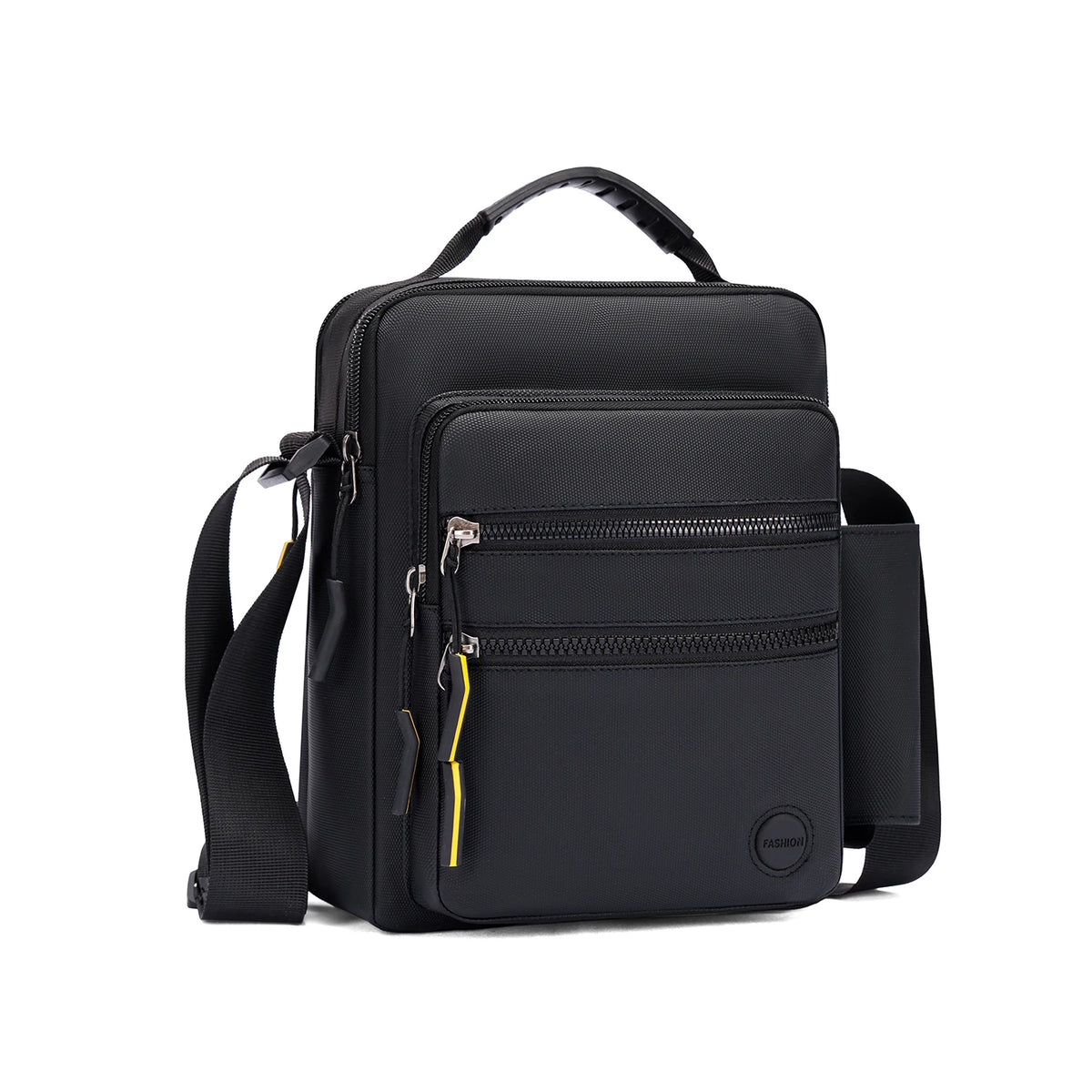 Crossbody Bag Men Nylon Large Capacity Multi Layer Waterproof Shoulder Bag for Business Leisure Work Travel Daily Commute