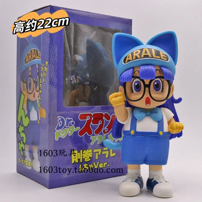 Dr. Slump Anime Figure Arale New Year Birthday Gift Collectible Animation Cartoon Pvc Material Model Toy Home Decoration