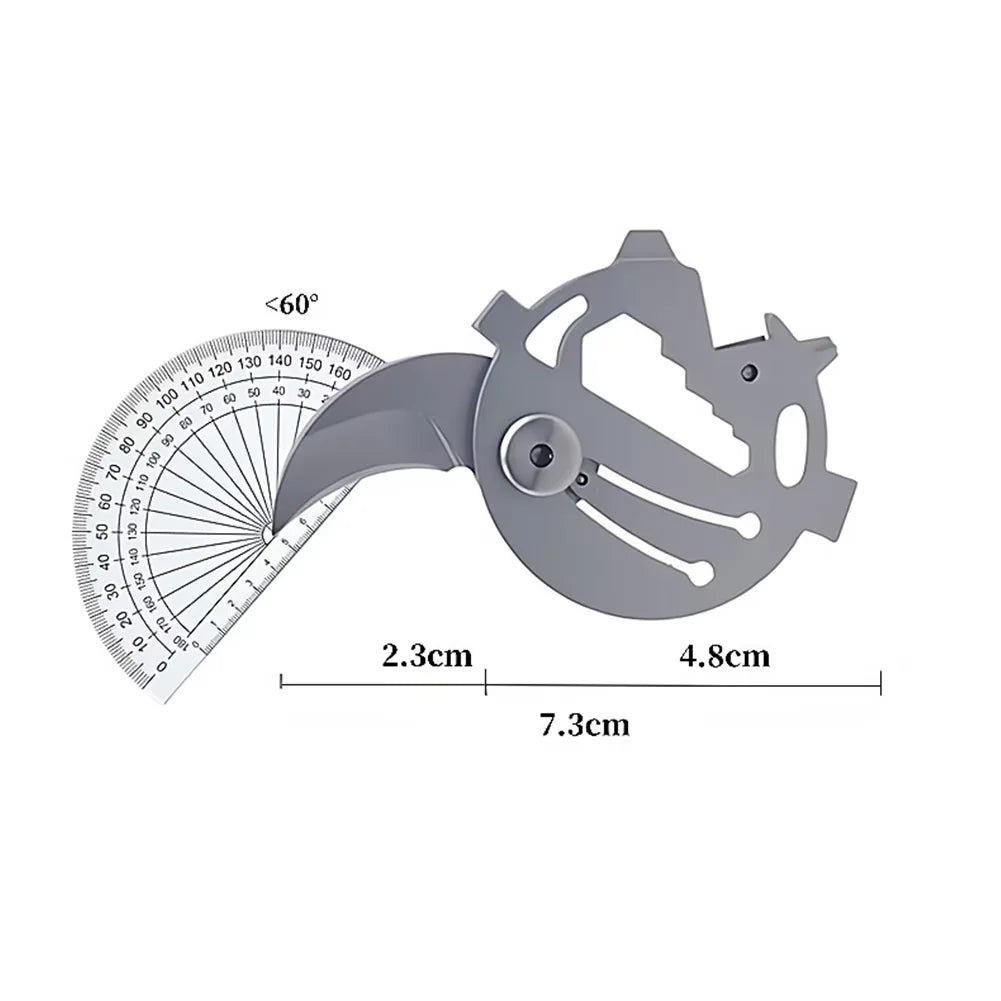 Portable Multifunctional Folding Knife, Stainless Steel Keychain Tool with Screwdriver & Rope Cutter Keychain for EDC