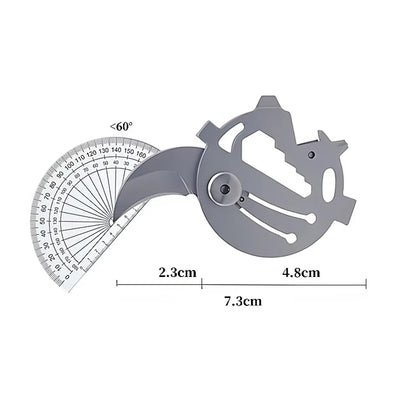 Portable Multifunctional Folding Knife, Stainless Steel Keychain Tool with Screwdriver & Rope Cutter Keychain for EDC