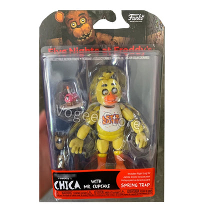 FNAF Figures Freddy Bonnie Foxy Chica Fazbear Bear Action Figure PVC Collection Sundrop Moondrop Figurine Model Doll Toys Gifts