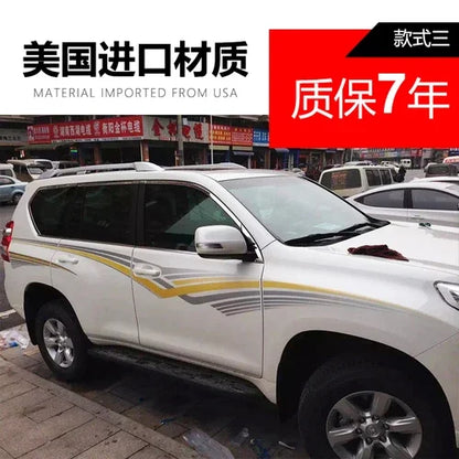 Car Sticker FOR  FOR Toyota Land Cruiser Prado 2010-2019 Fashion Sports Decoration Custom Vinyl Decal