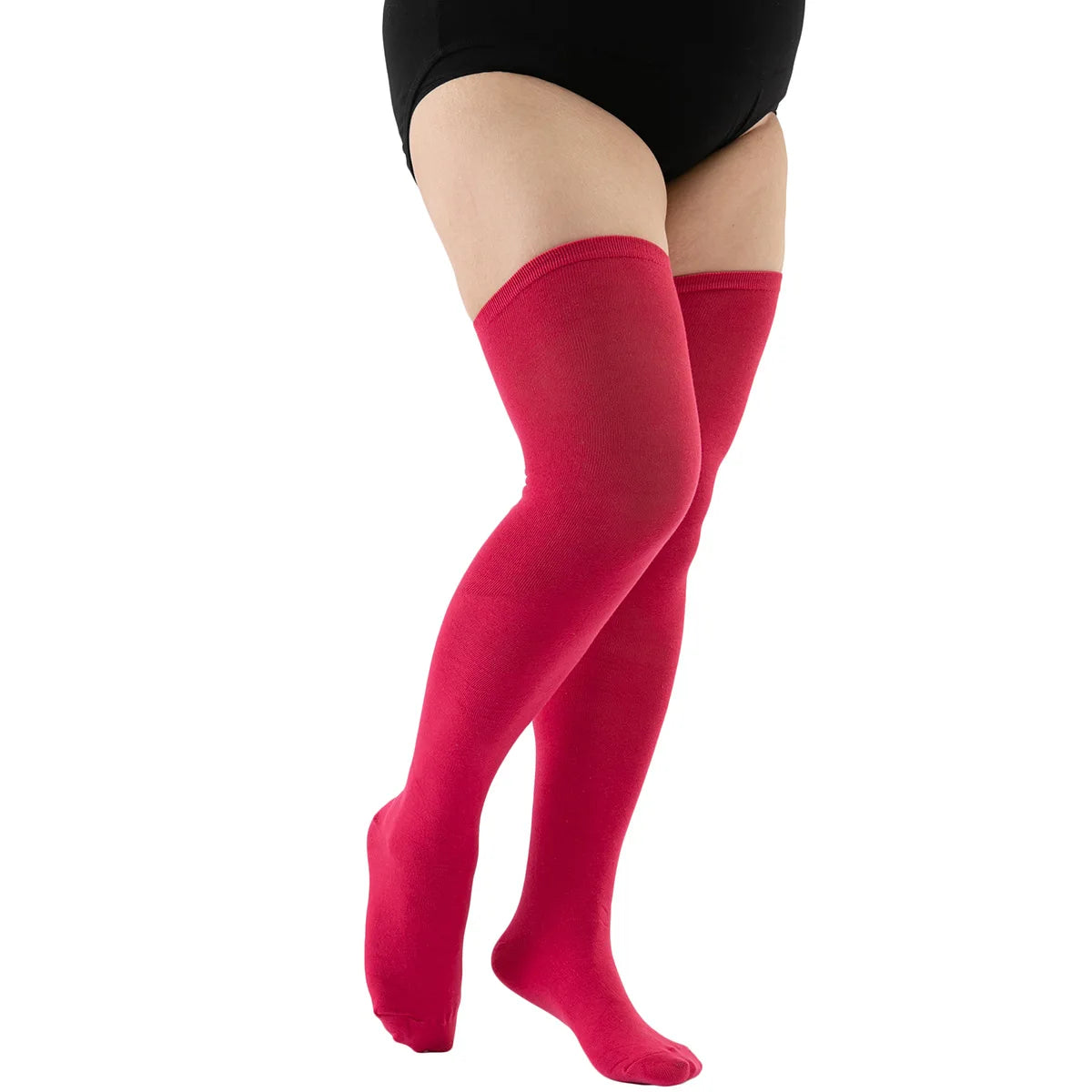 2026new Large Plus Size Thigh High Stockings White Black Over Knee Long Socks for Oversized Woman Thick Leg Warmer Autumn Winter