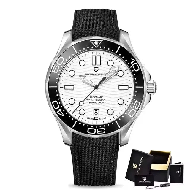 PAGANI DESIGN 2025 New Diving Men's Watches Luxury NH35 Automatic Watch For Man Mechanical Wristwatches AR Sapphire Waterproof