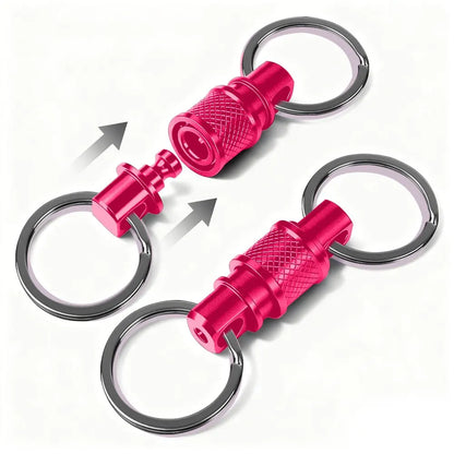 Quick Release Pull Apart Key Rings Detachable Retractable Key Chain for Men And Women Handy Accessory