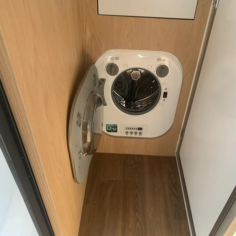 Modern Travel Trailer Including Power Connector Road Charging System And Front 1400*2000 Queen Size Sofa Bed